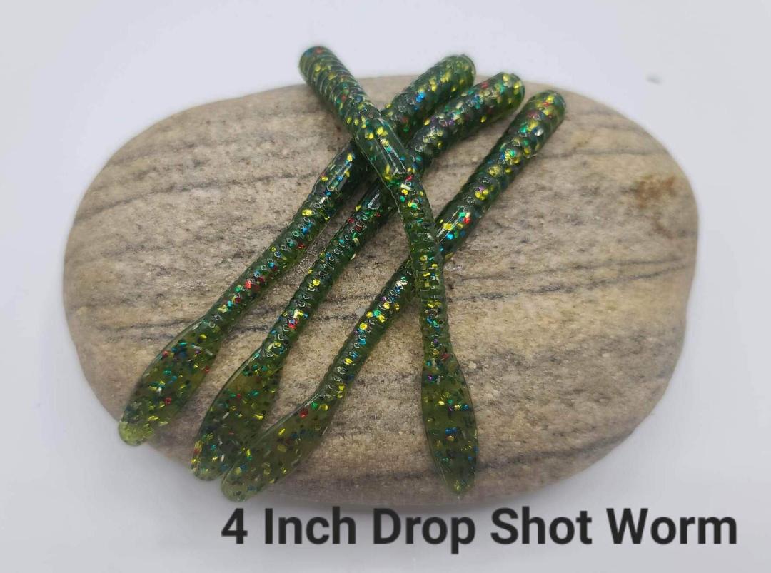 4 Inch Drop Shot Worm – Naileditbaitandtackle